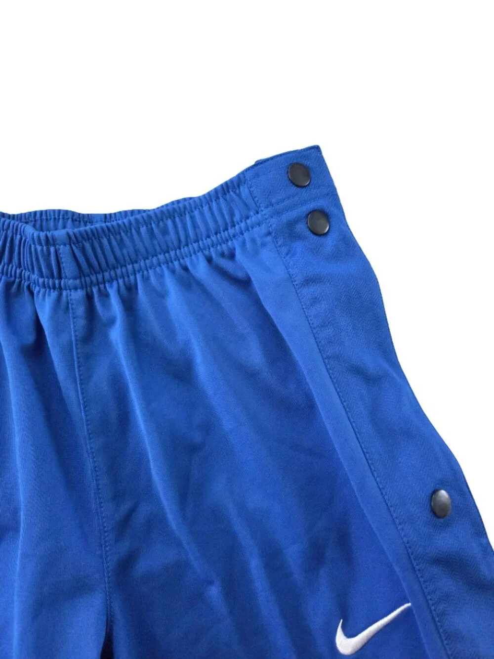 Nike Youth Large Snap Away Basketball Warm Up Pants Blue Athletic Track Joggers